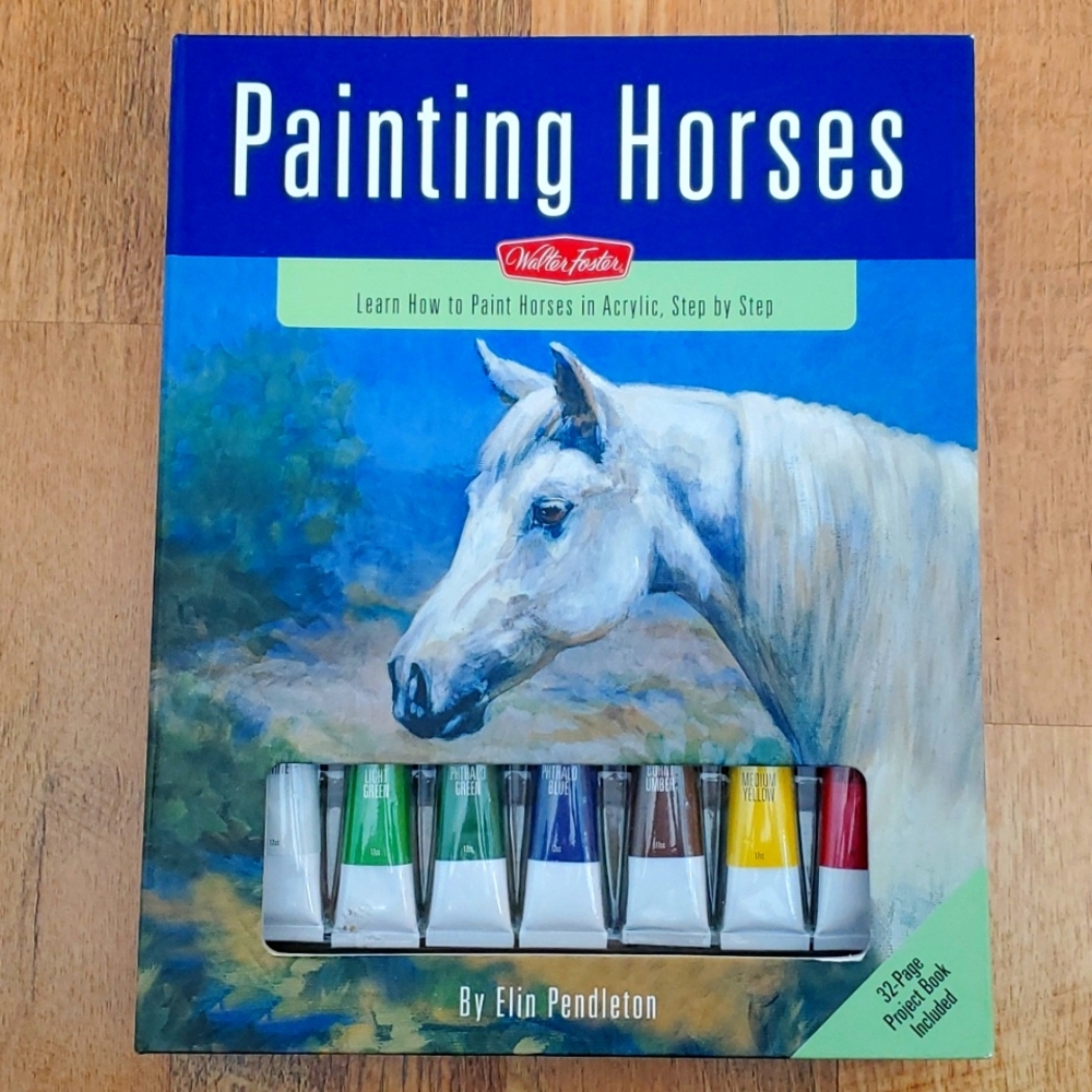Walter Foster Learn to Paint Horses in Acrylic Set NIB